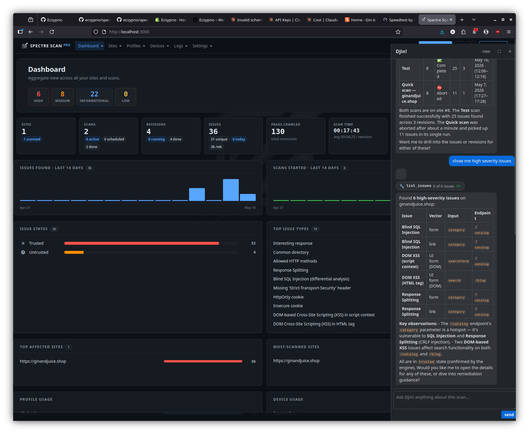 Djin! — dashboard answer