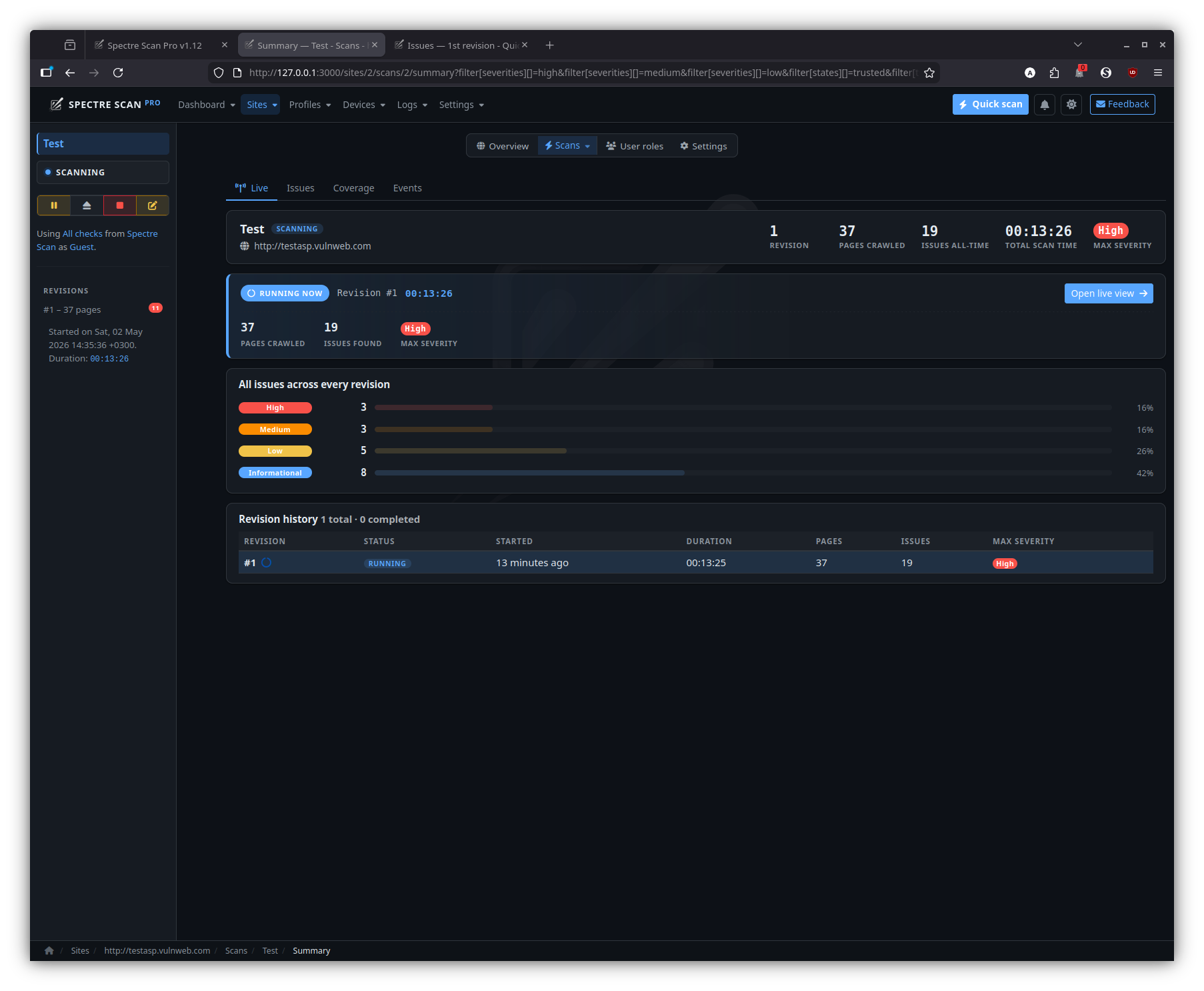 Site — live